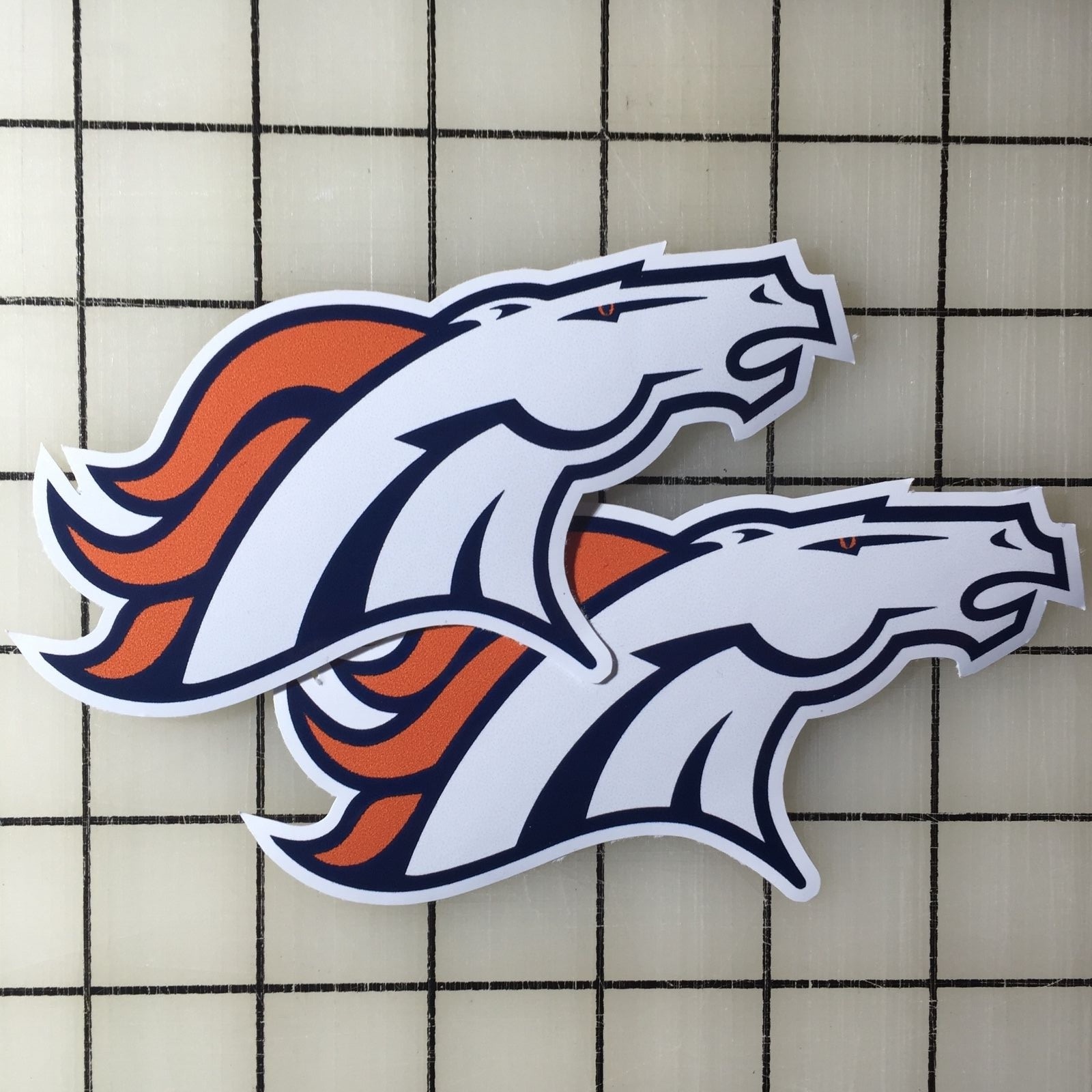 Denver Broncos 5" Wide Multi-Color Vinyl Decal Sticker – BOGO