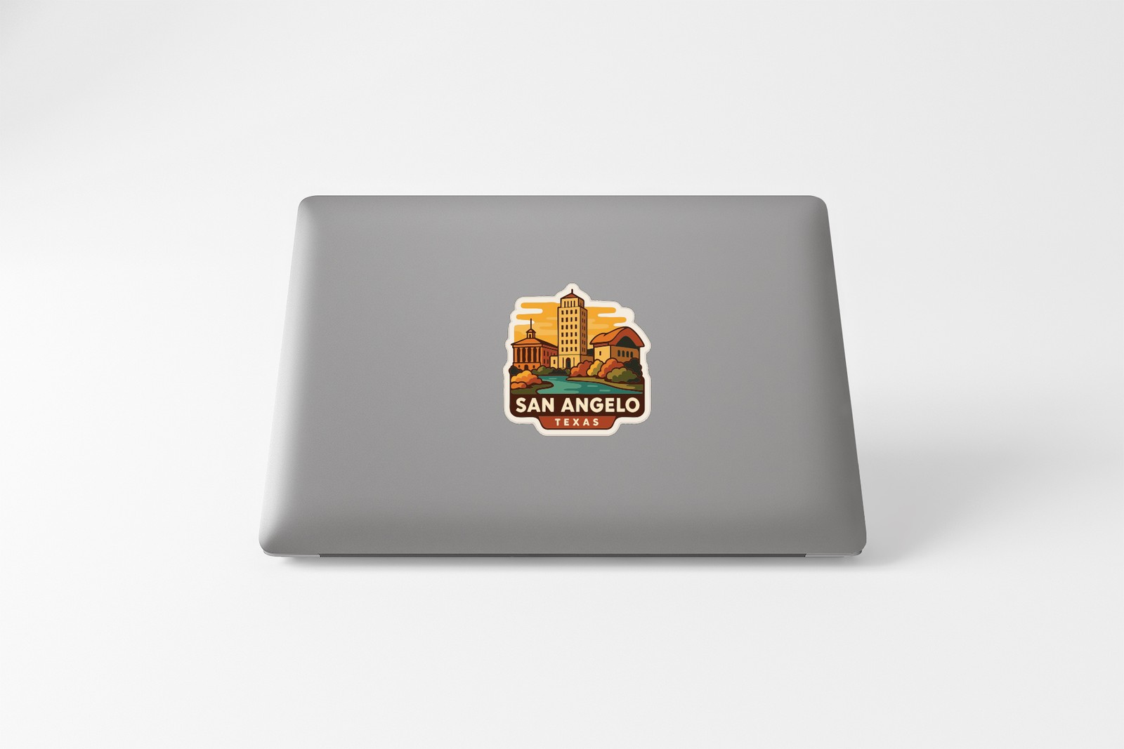 San Angelo Texas Sticker Decal Vinyl Die-Cut City Skyline Landmark Design