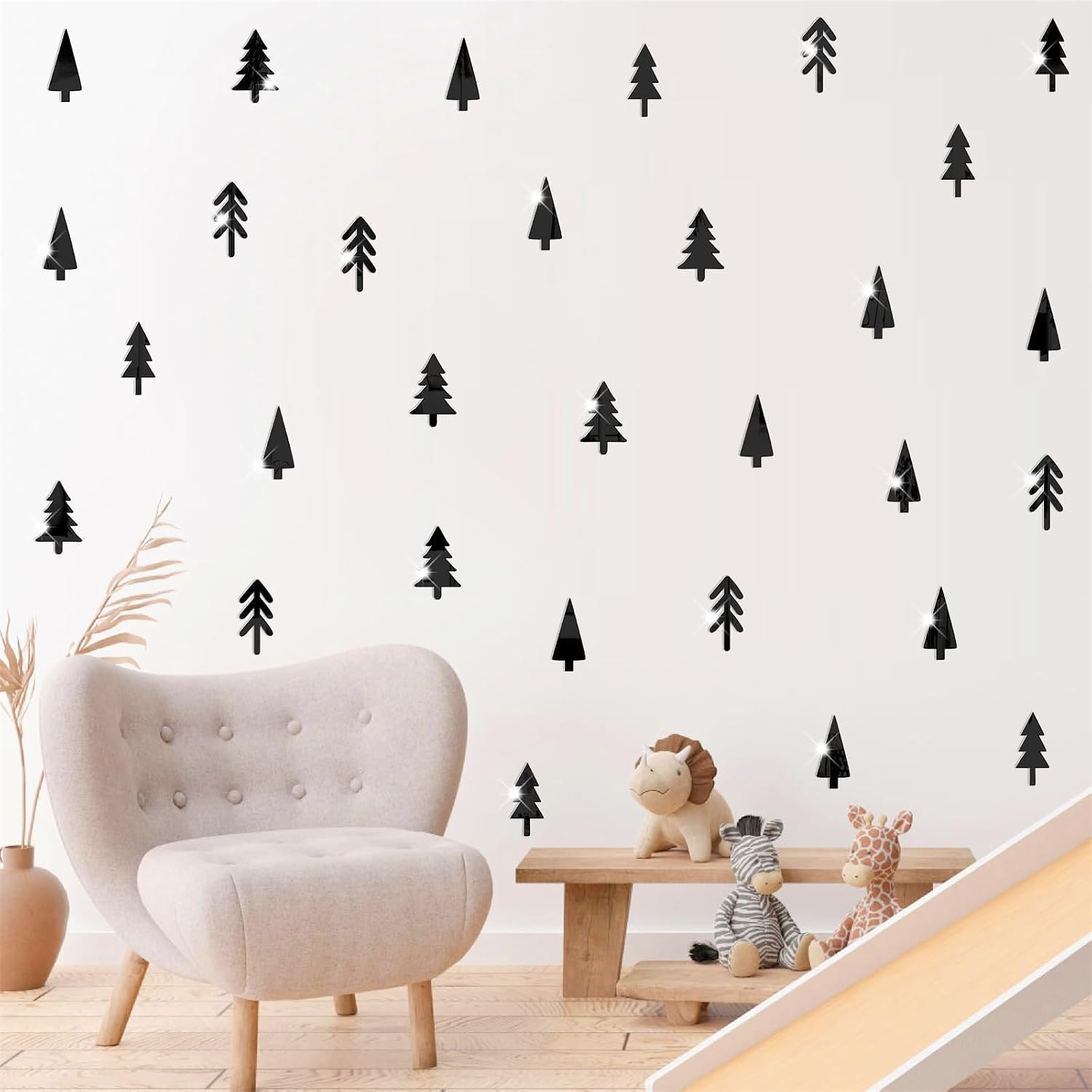 Woodland Animal Wall Decals – Vinyl Forest Animal Stickers for Kids Room