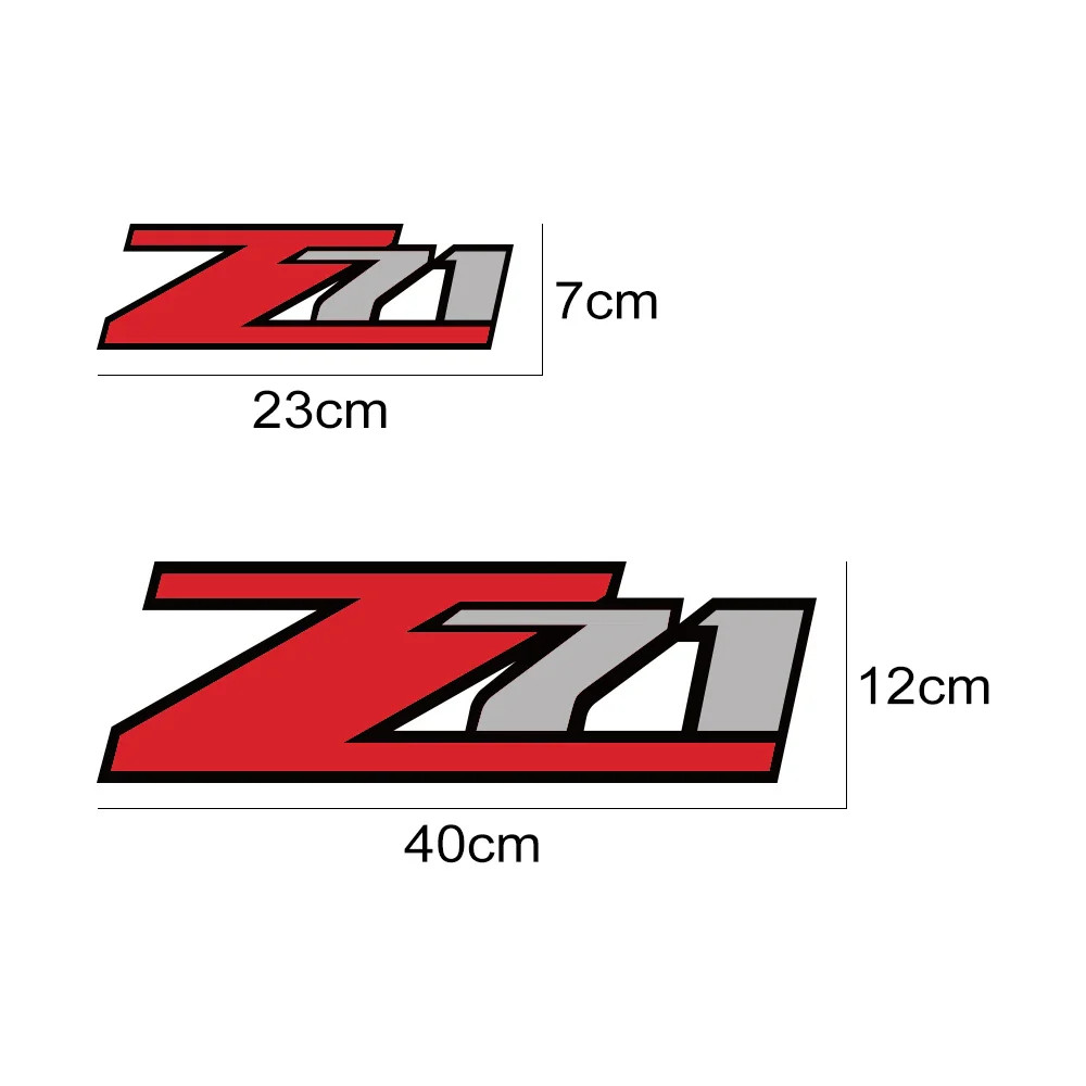 Aftermarket Z71 Tailgate & Body Decal for Chevrolet Silverado / Colorado 1500 /