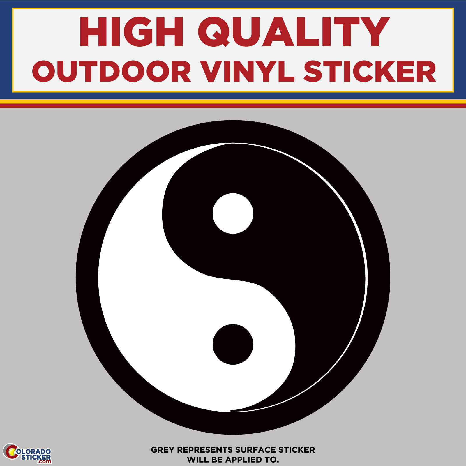 Tao Symbol, High Quality Vinyl Stickers