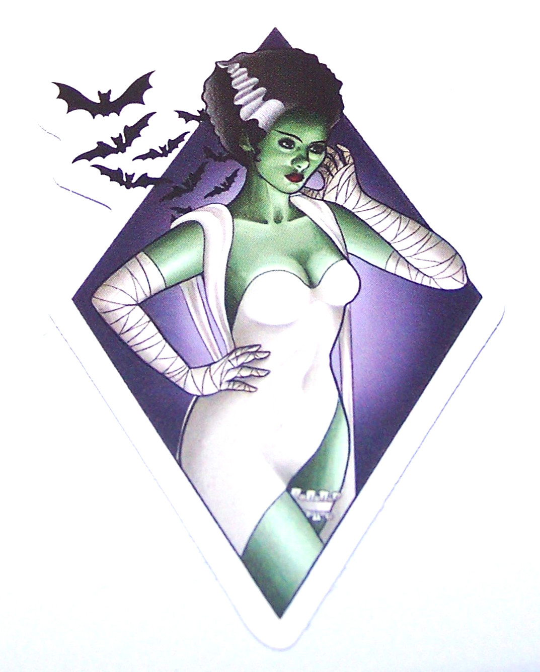 FRANKENSTEIN Cut Sticker Decal Monster Movie Horror Film – Bride of Frankenstein