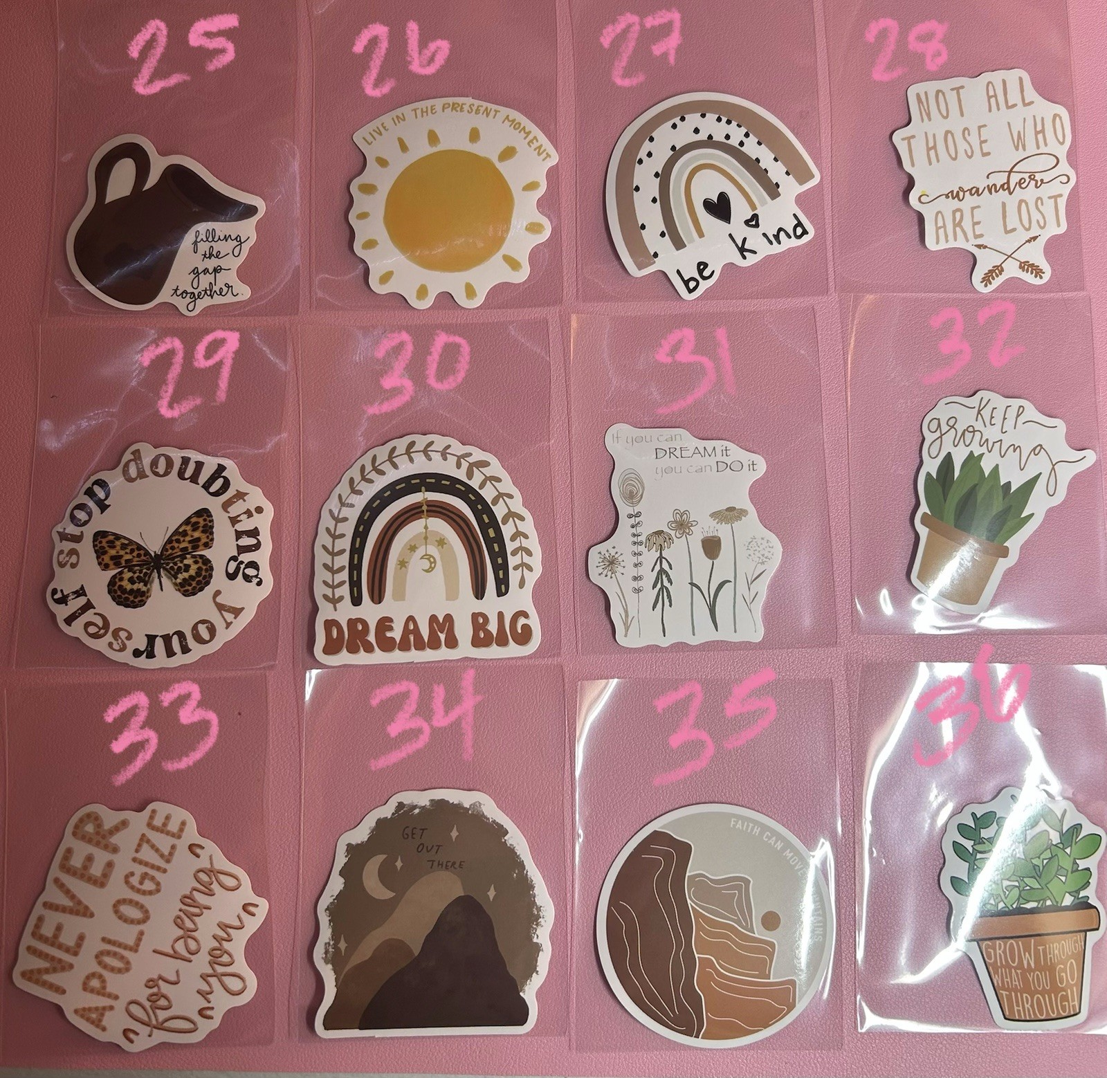 Mental health Inspirational Quote Stickers