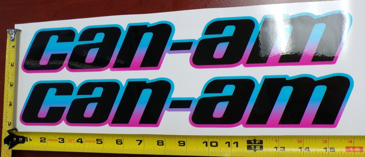 CAN-AM MAVERICK X3 R GRAPHIC DECAL STICKER USA MADE BLUE PINK GRADIENT THICK