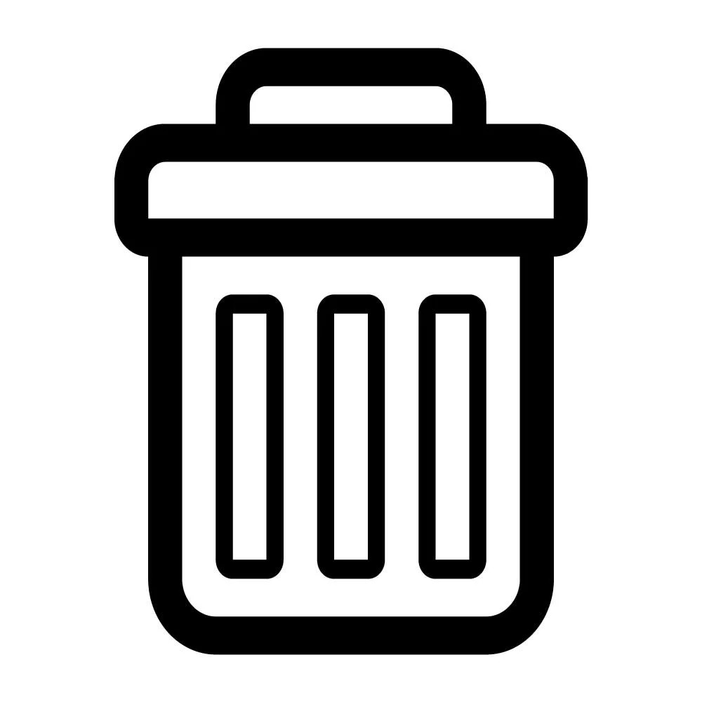 Trash Can Office Recycle Decal Sticker Black Die Cut Vinyl