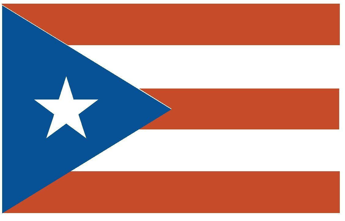 Puerto Rico International Flag Sticker Decal F405