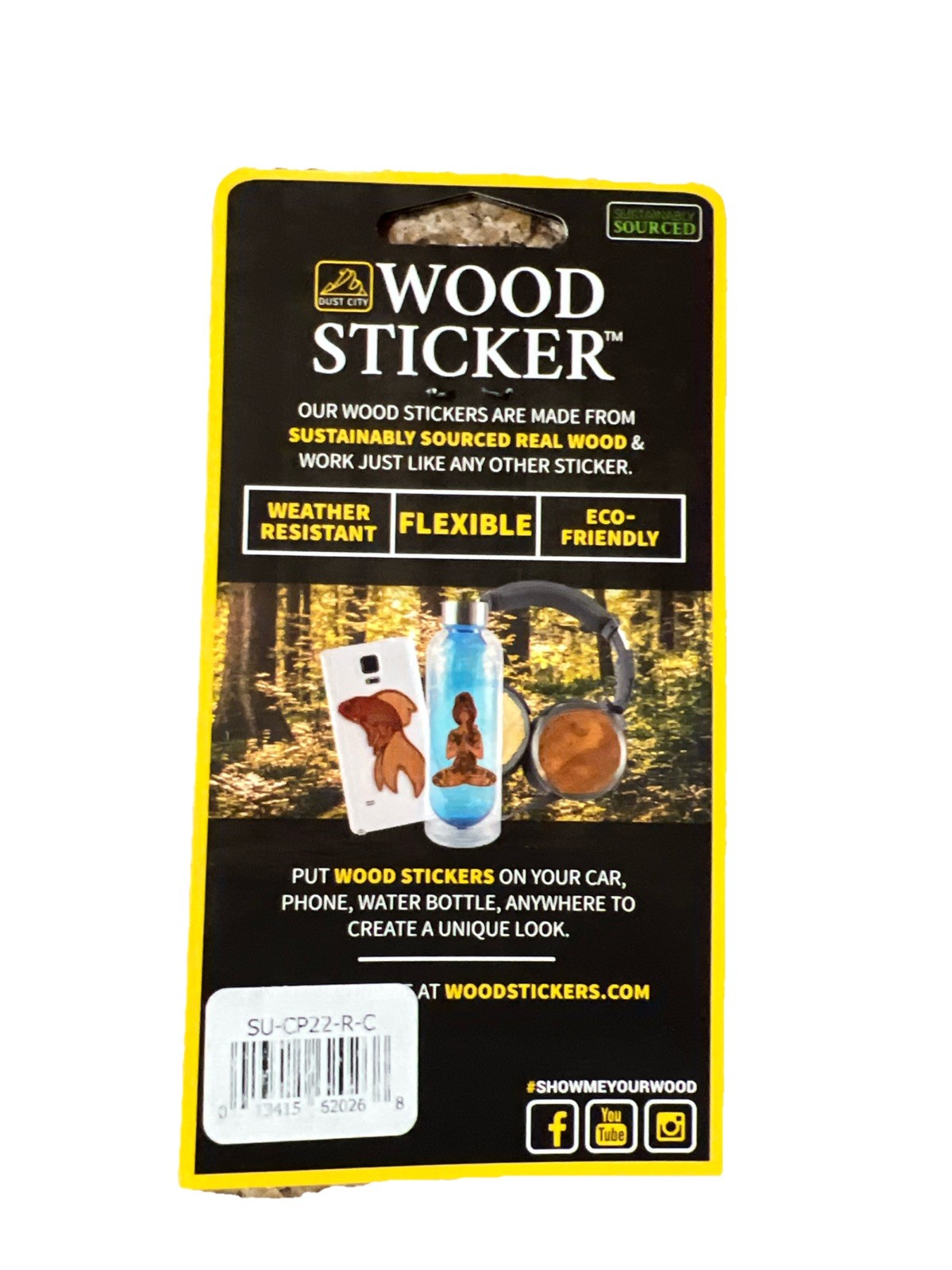 Collect Moments Not Things WOOD Sticker Dishwasher Biodegradable Dust City NEW