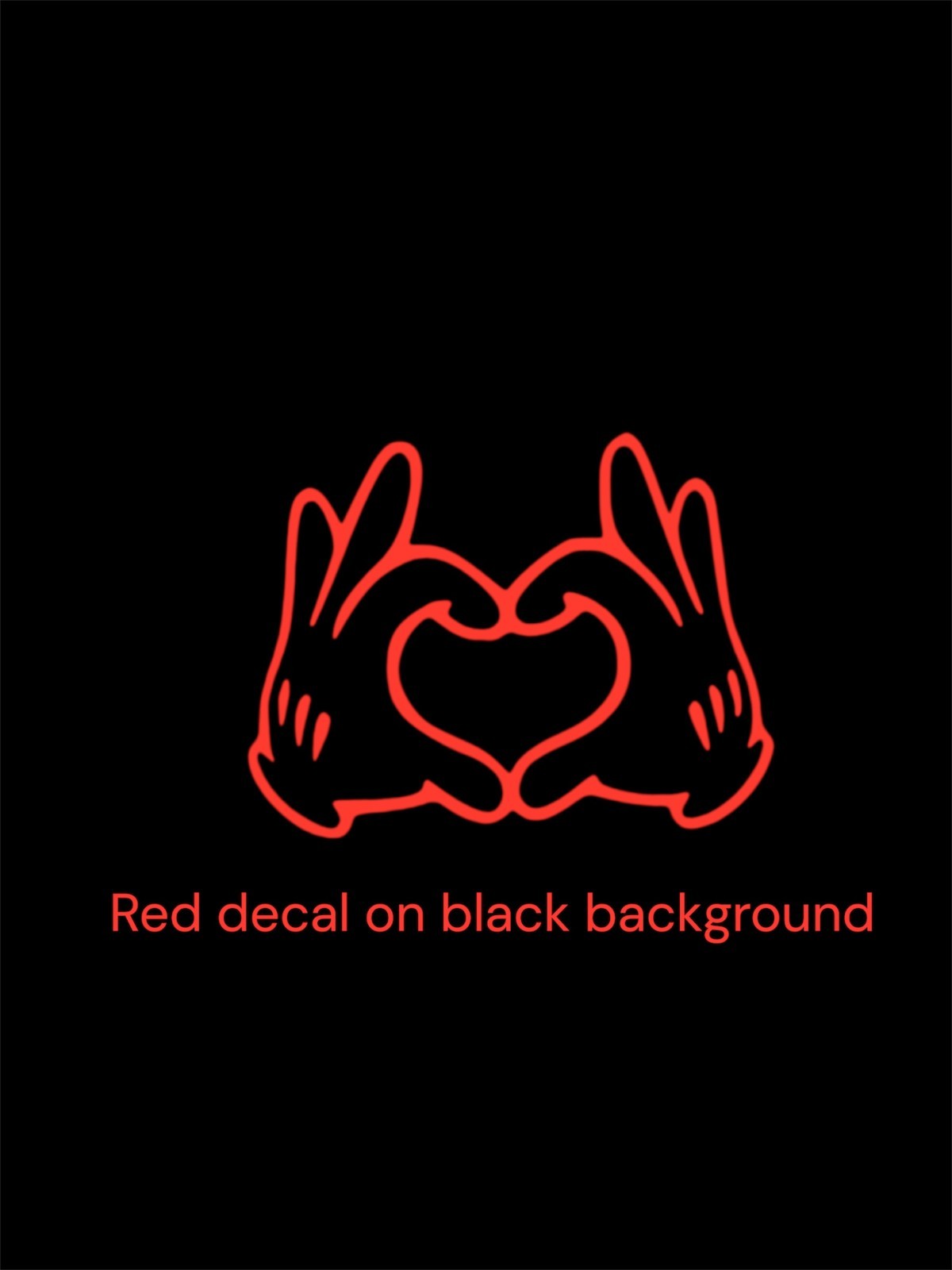 Mickey Mouse heart Vinyl Decal for Car Truck Bumper Window Wall phone laptop