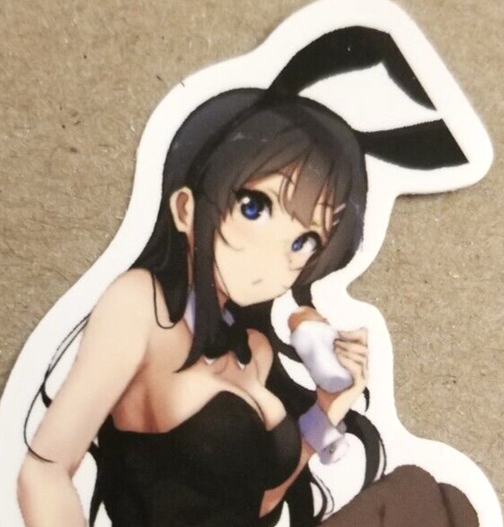 Bunny Girl Sticker Waifu Bunnygirl Rabbit Halloween Anime Manga Pin Up Pinup UwU