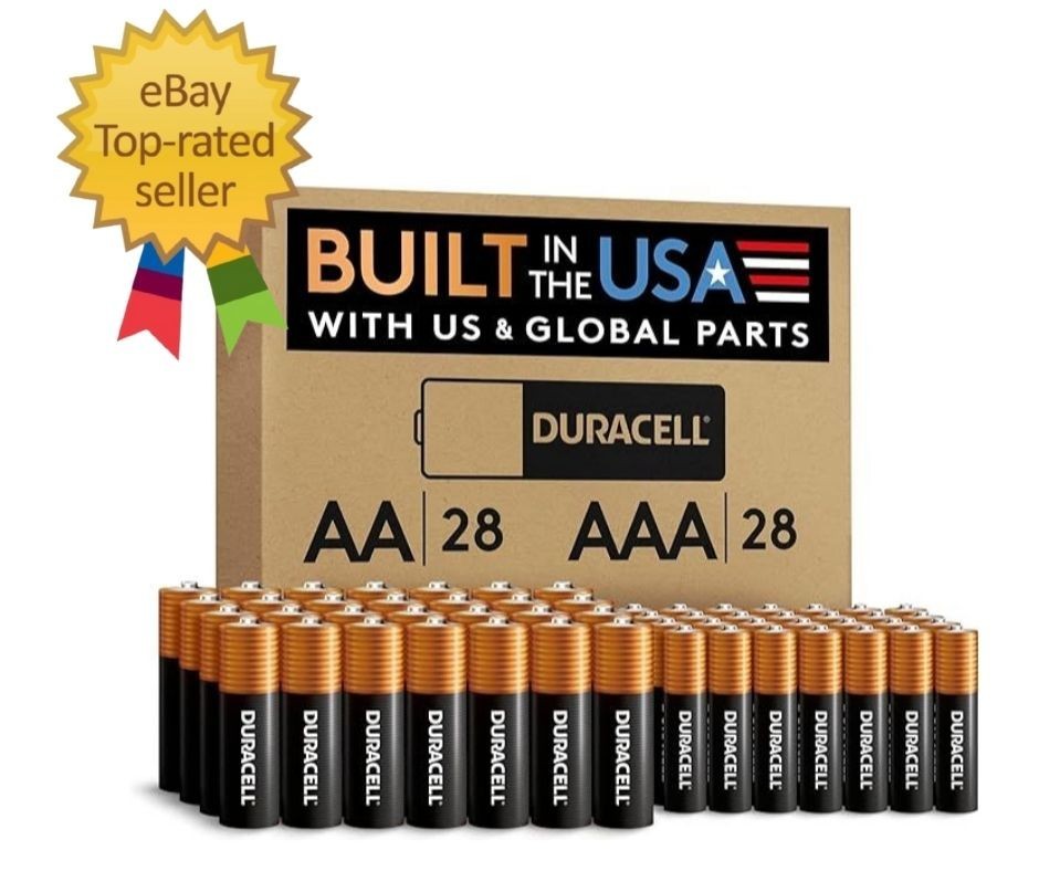 Coppertop AA + AAA Batteries, 56 Count (Pack of 1), Re-closable Pack for Easy A
