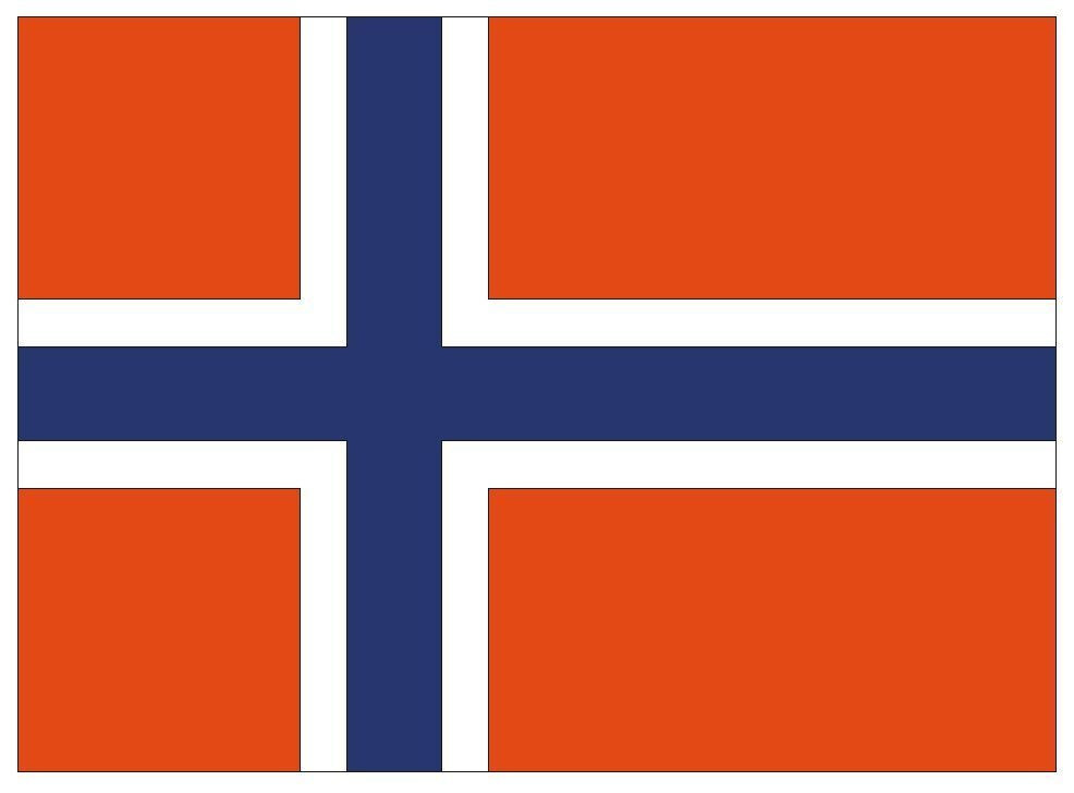 Norway International Flag Sticker Decal F364