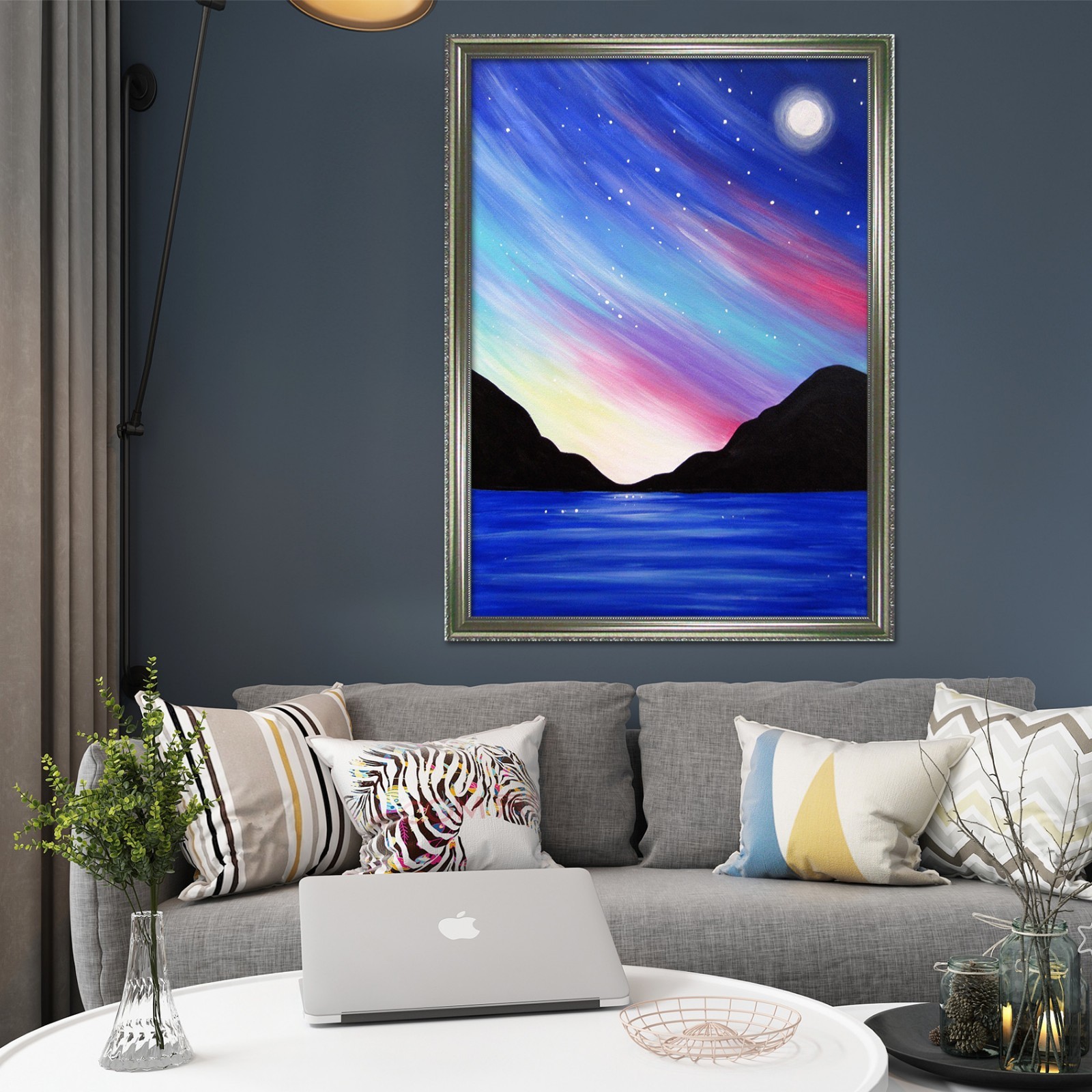3D Starry Sky River 65 Fake Framed Poster Home Decor Print Painting Unique Art