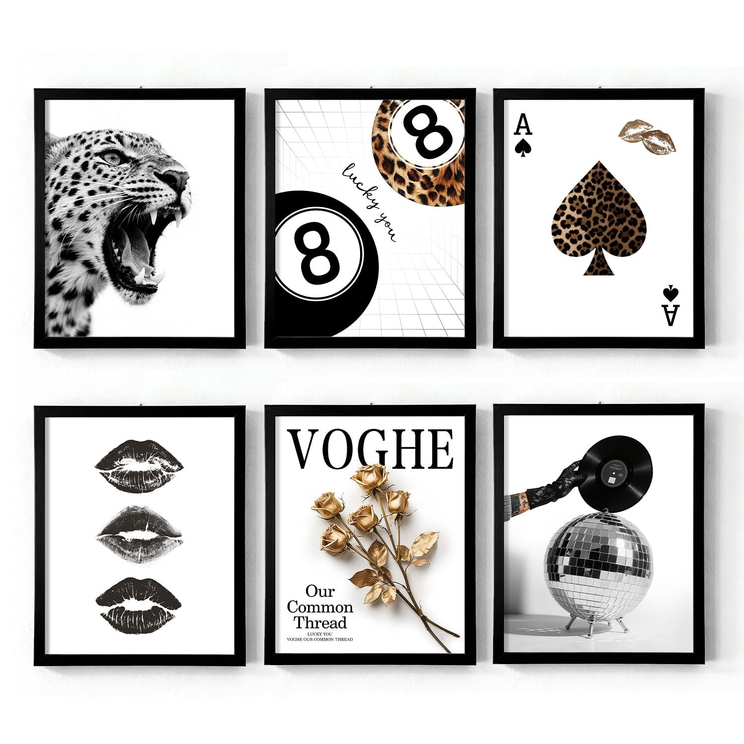 Artfolder 6Pcs Stockholm Style Room Decor Posters for Women, Unframed Trendy …