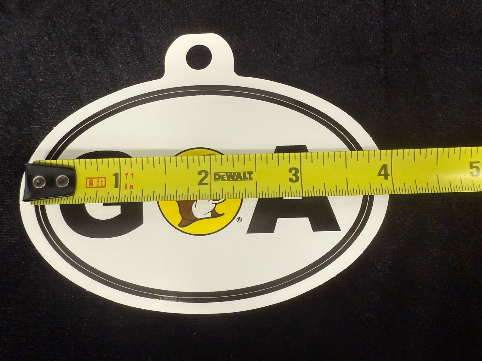Buc-ee's Logo Georgia Oval Sticker 3 3/4” X 2 3/8”