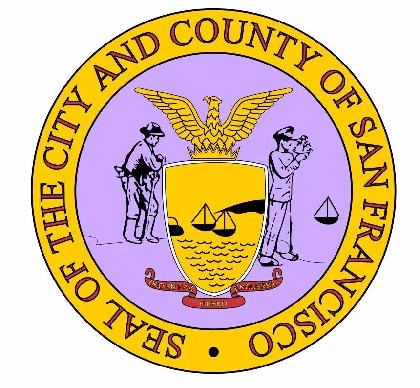 Seal of San Francisco California Sticker Decal R1467