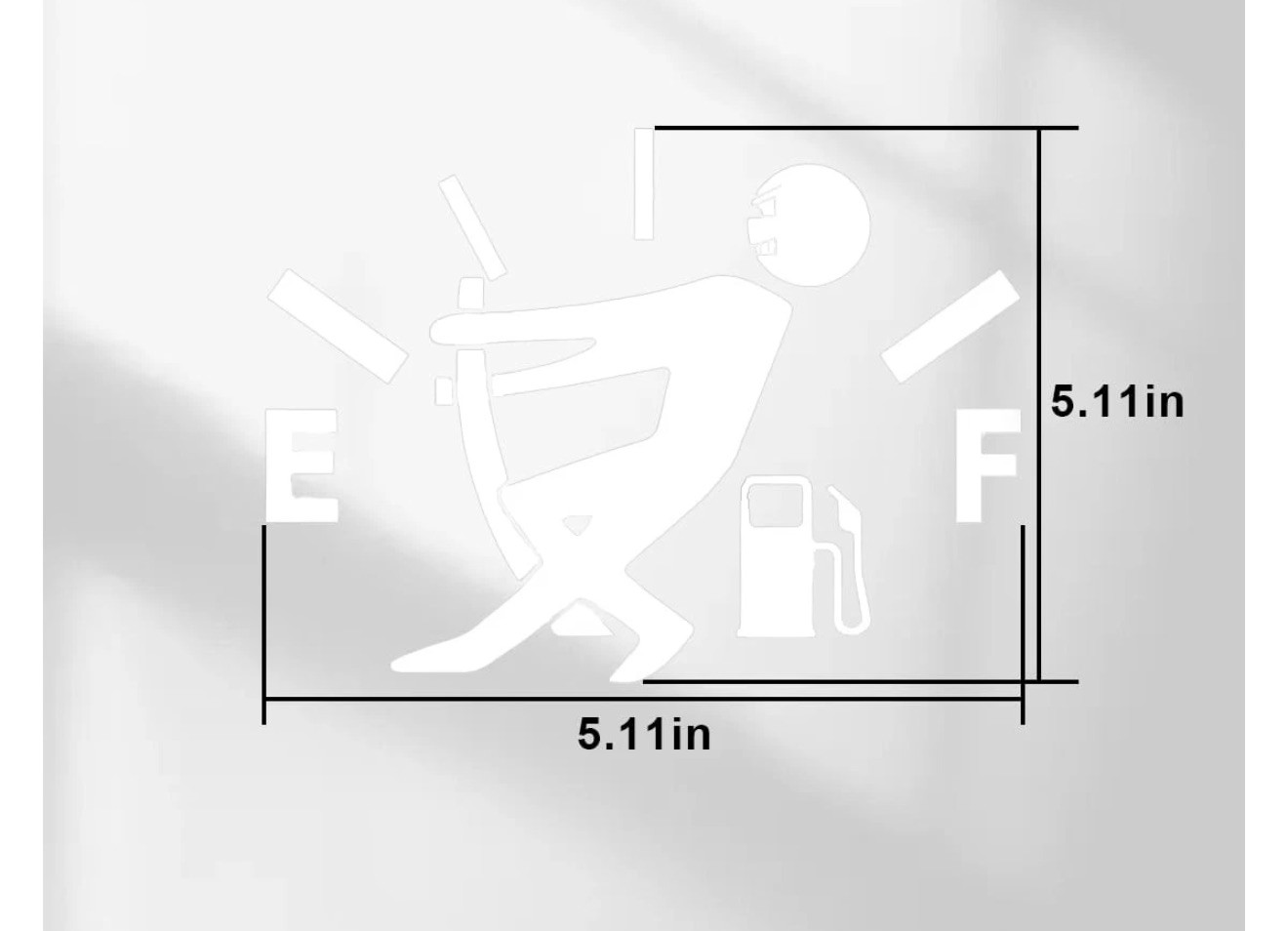 Funny Gas Fuel Cap Car Sticker Decal Universal Warning Auto Vinyl JDM Style