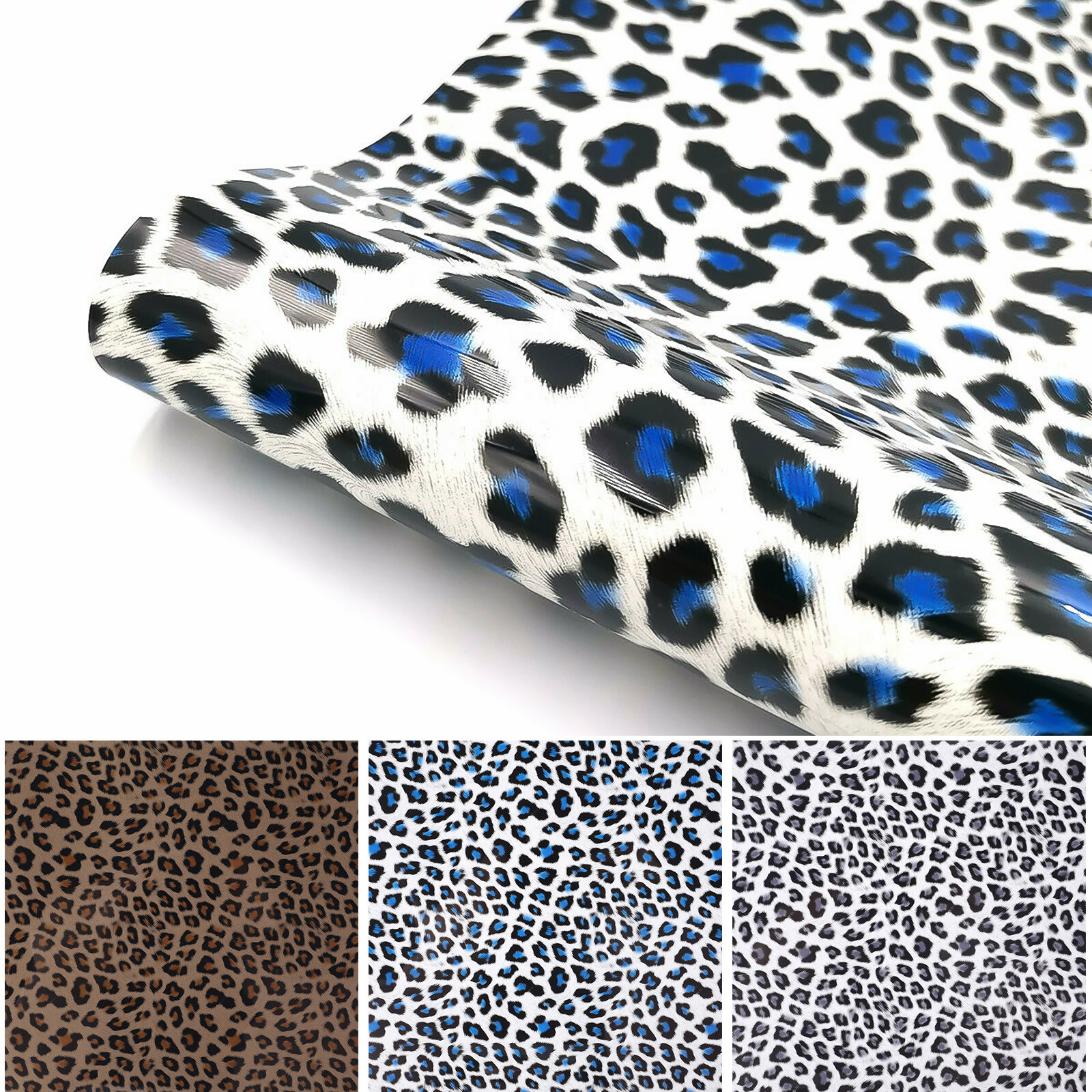 10"x60" HTV Heat Transfer Vinyl Iron On Buffalo Plaid Leopard T-Shirt For Cut