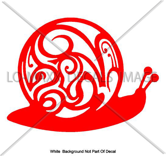 Fancy Snail Unique Creative Decorative Design High Quality Die Cut Vinyl Decal