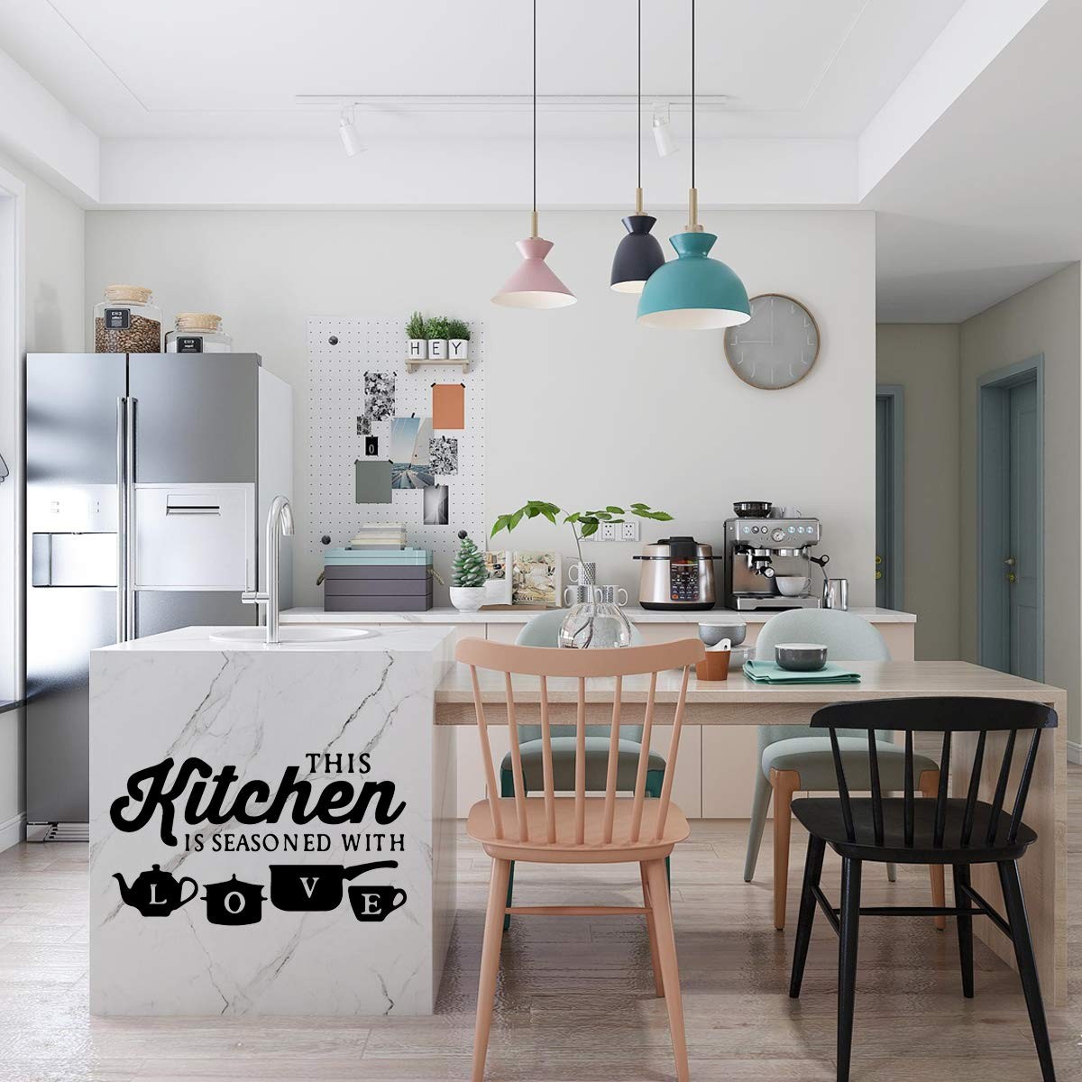 Kitchen Art Font Decorative Wall Stickers PVC Material Decals for Kitchen Wal…