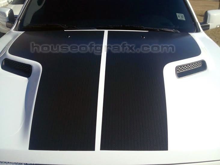Performance Sport Solid Split Hood Stripe Stripes Decals Fit 2009-2018 Dodge Ram