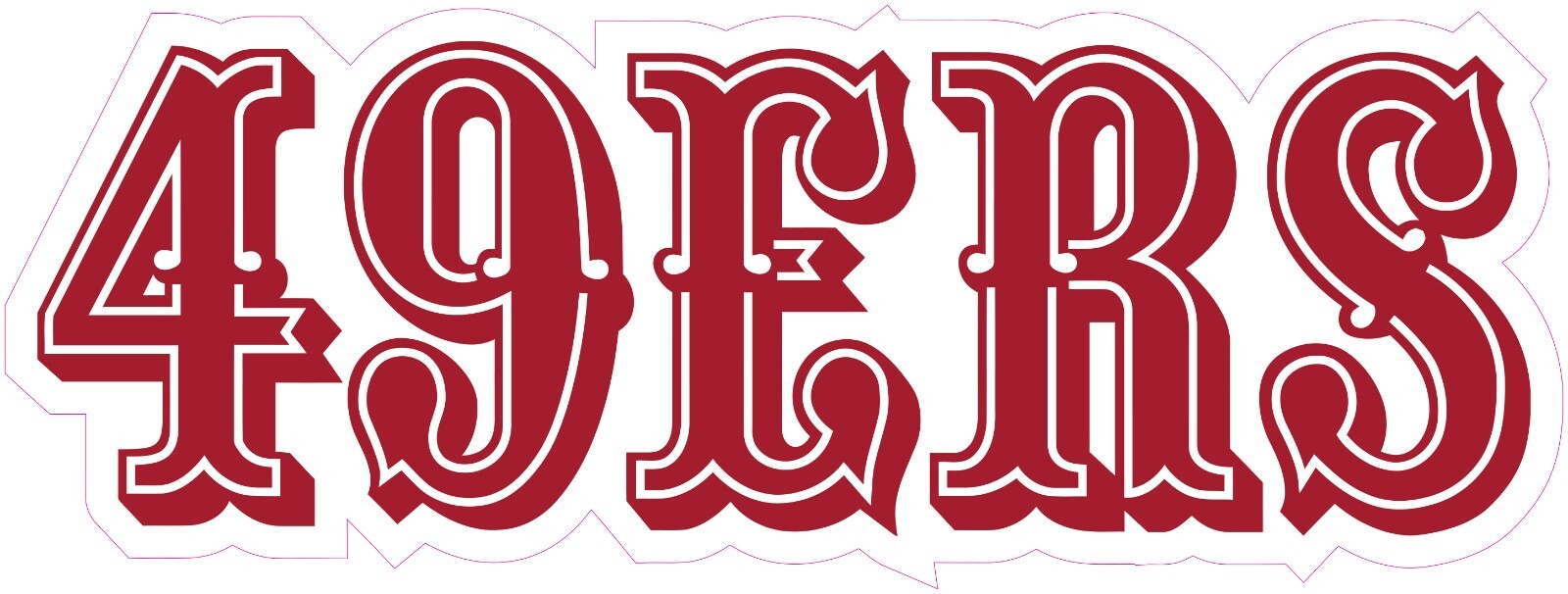 San Francisco 49ers Football Vinyl Decal Sticker Car Truck Bumper Tumbler Mug
