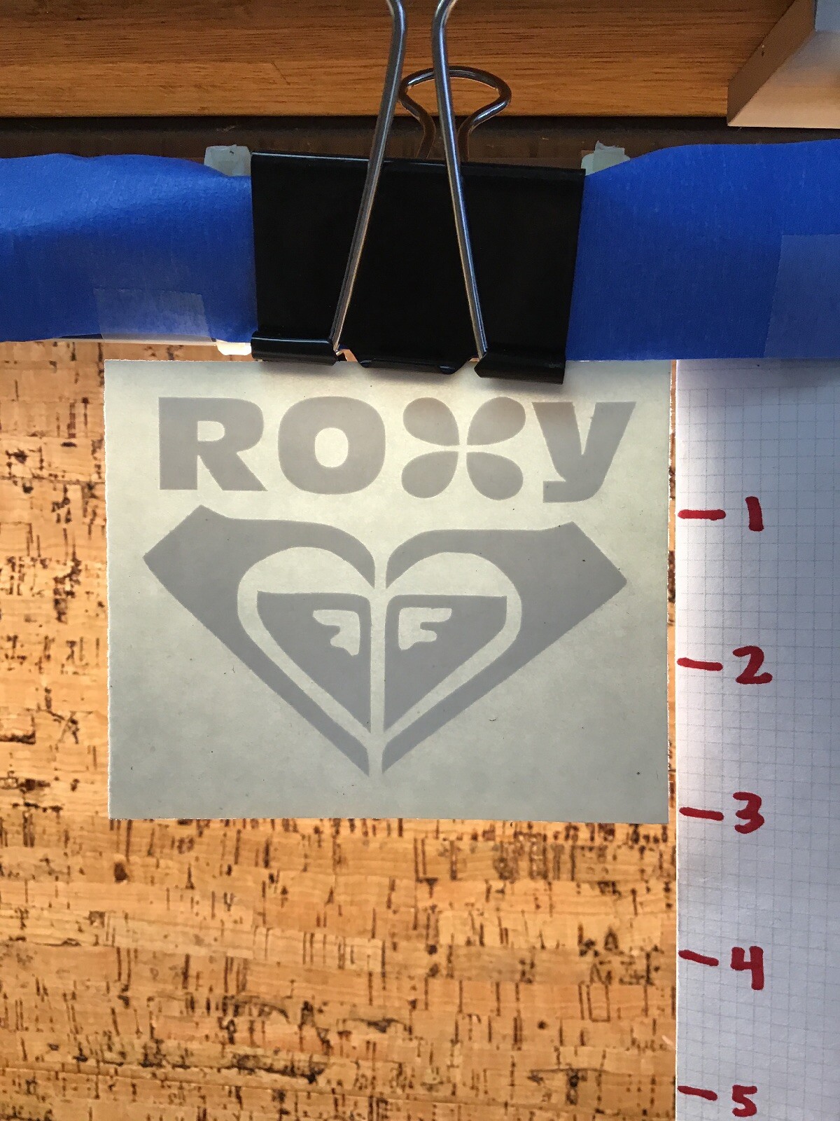 Roxy Quiksilver Heart 2.5" – White -Vinyl Decal Sticker -Y7-2-476
