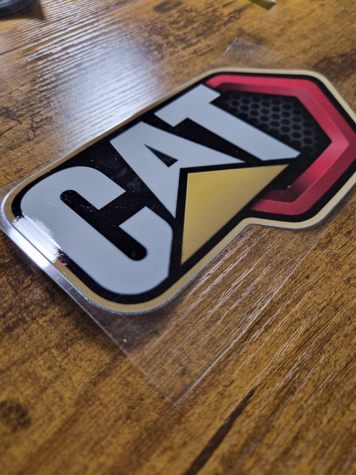 CAT HEAVY EQUIPMENT UV DTF Decal Sticker waterproof USA NOT VINYL