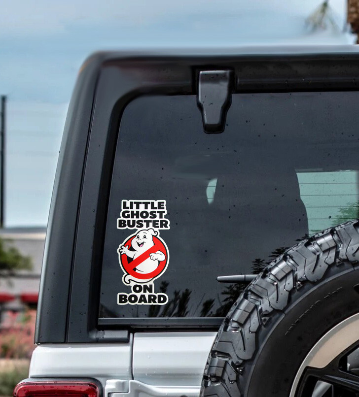 Little Ghostbusters On Board Decal Car Truck Vehicle Ghostbusters Decal 6.45"