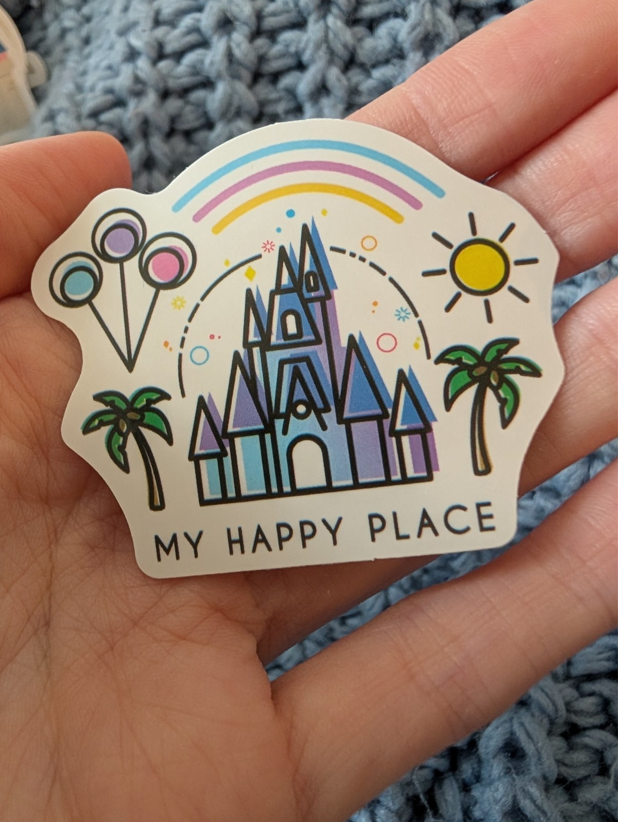Disney parks, Disneyland, Disneyworld, Castle, Cinderella, Vinyl Sticker