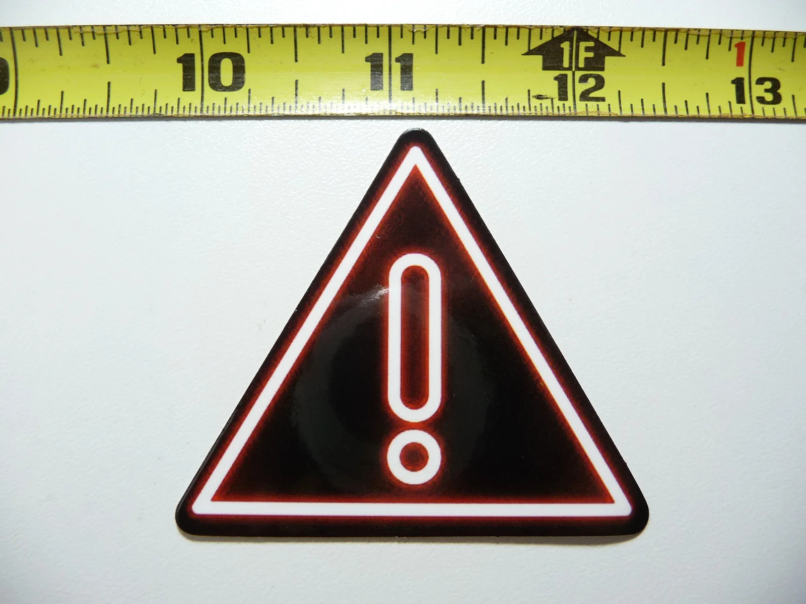 CAUTION DANGER TRIANGLE NEON STYLE SMALL STICKER DECAL COLORFUL FUNNY