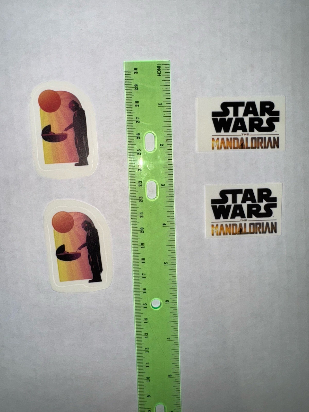 Baby Yoda Vinyl Stickers Set of 8 StickersX2 Mandalorian Star Wars Free Shipping