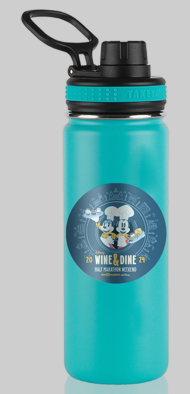 RunDisney Wine and Dine Half Marathon Weekend 2024 Generic Water Bottle Sticker