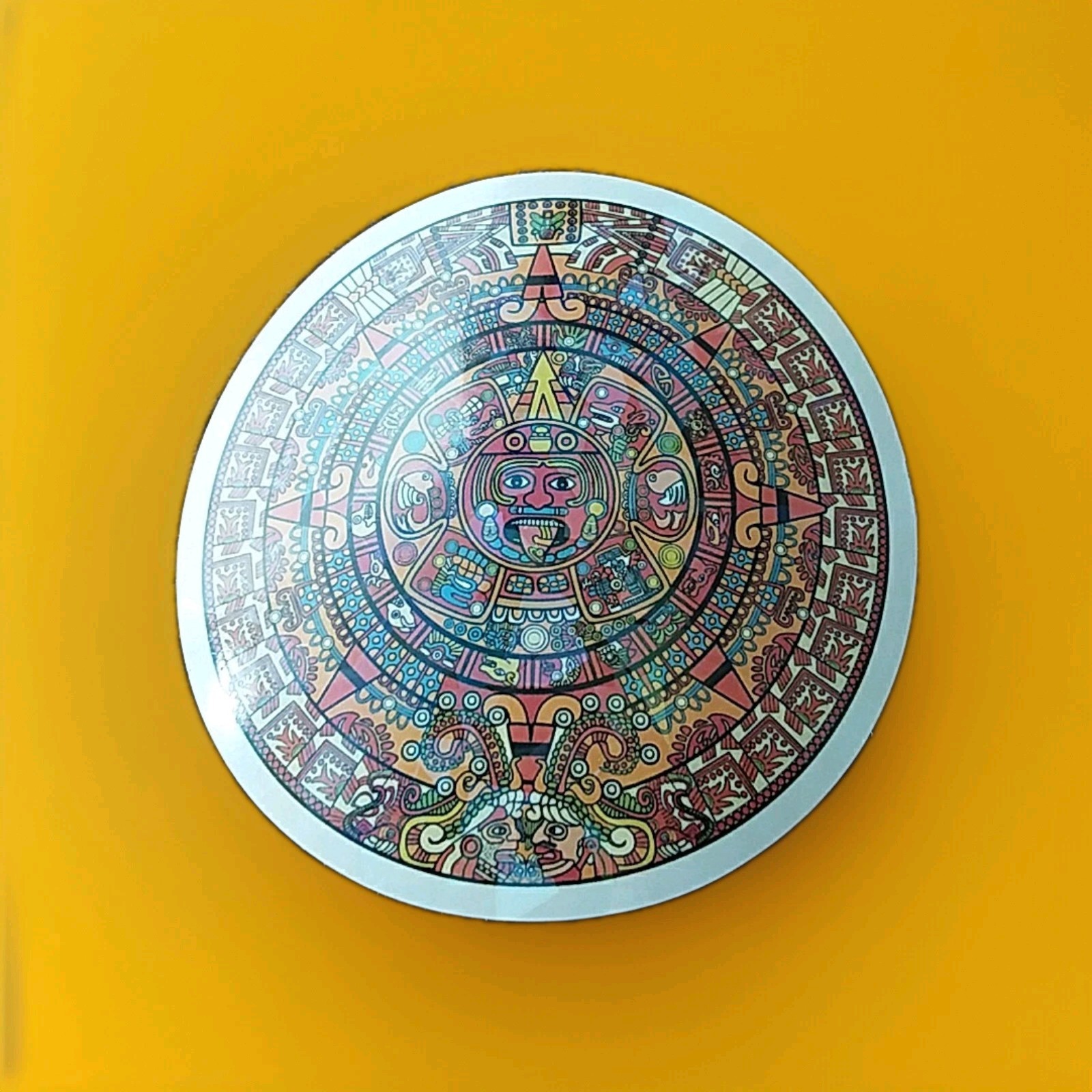 Aztec Sun Stone Sticker