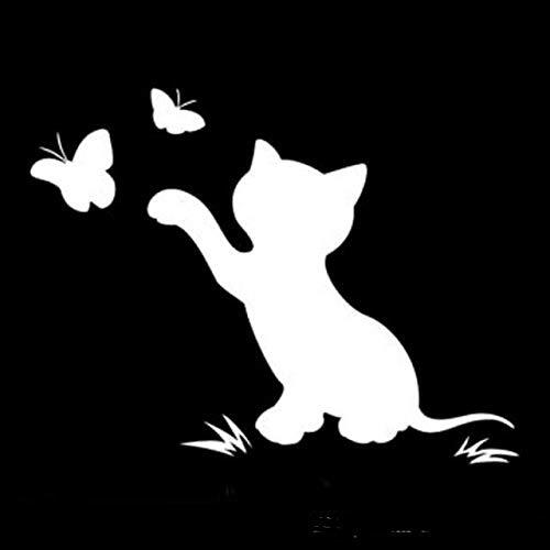 Cat Butterfly Fashion Decor Car Sticker Vinyl Decal