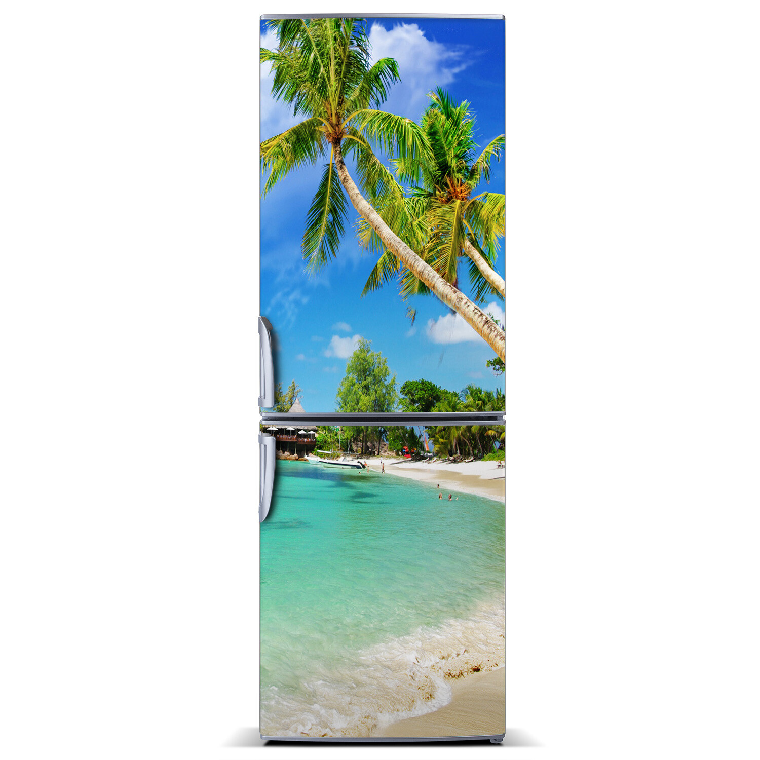 Self adhesive Fridge Magnet removable Peel & Stick Landscapes Tropical beach