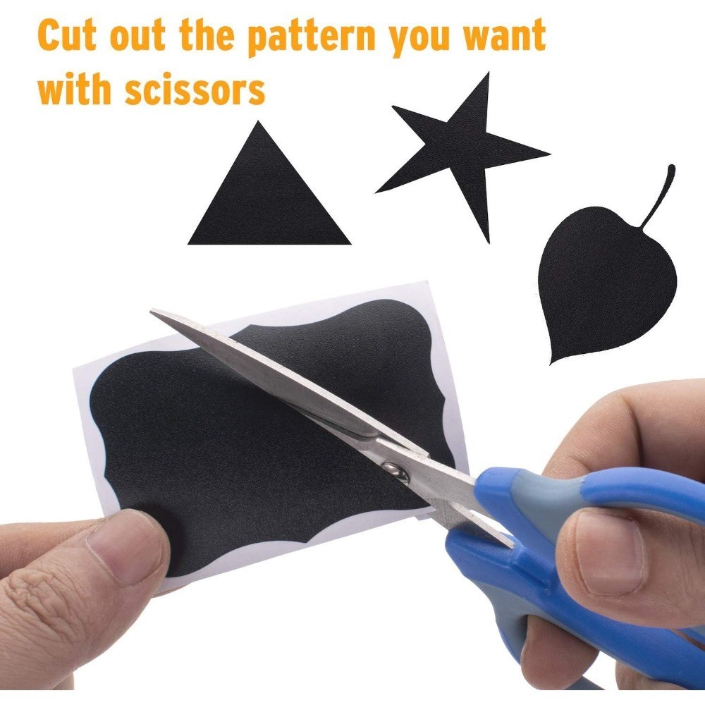 Waterproof Reusable Blackboard Stickers Chalkboard Labels 180pcs with Liquid