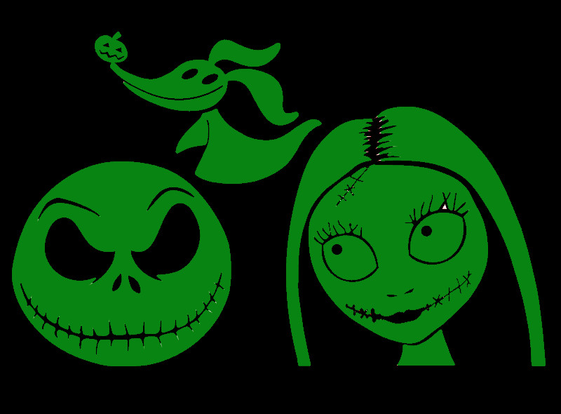JACK SKELLINGTON FAMILY, SALLY, ZERO DOG GHOST, Decal Sticker for Car, Laptop