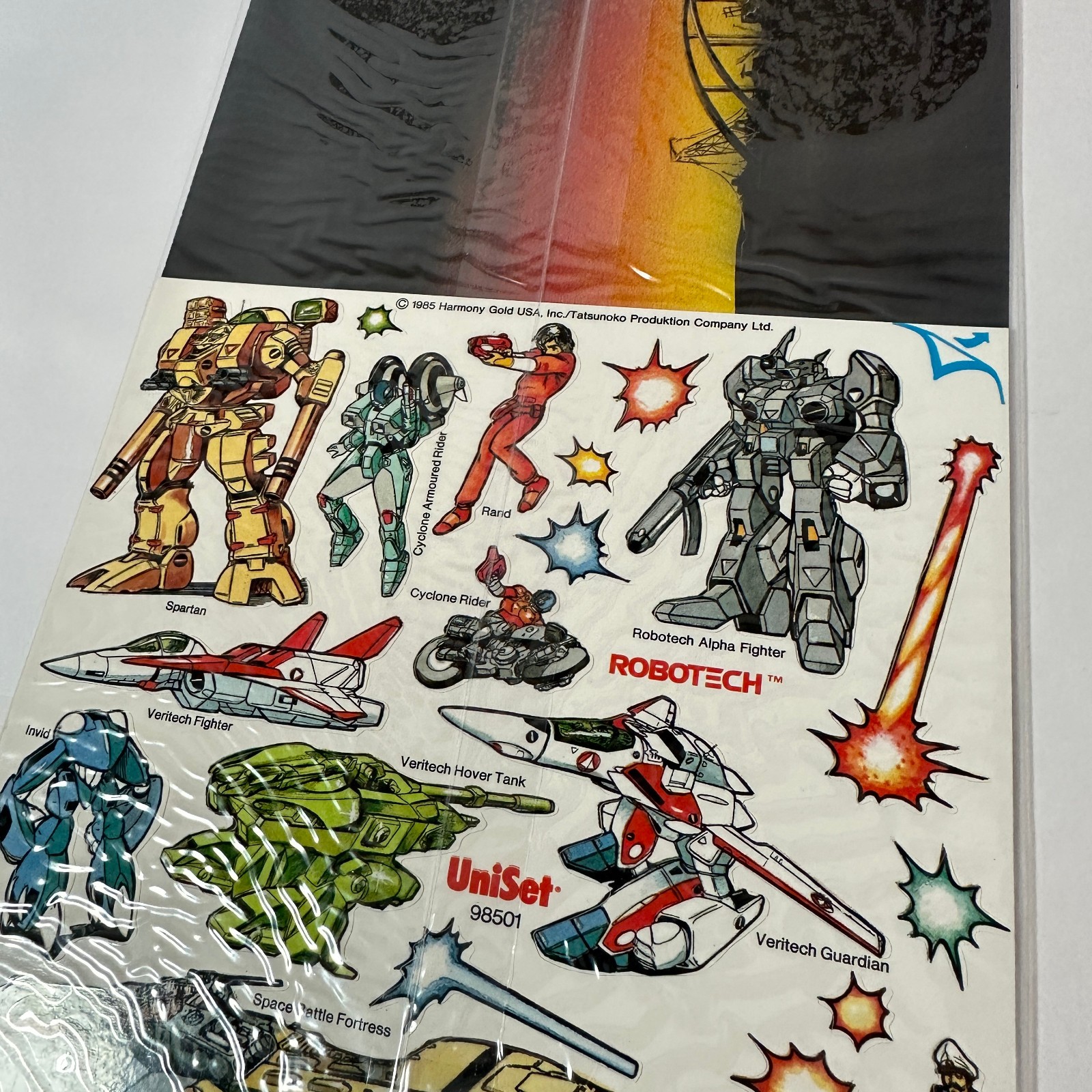 Vintage 1985 Press & Peel Robotech Vinyl Sticker Set Brand New