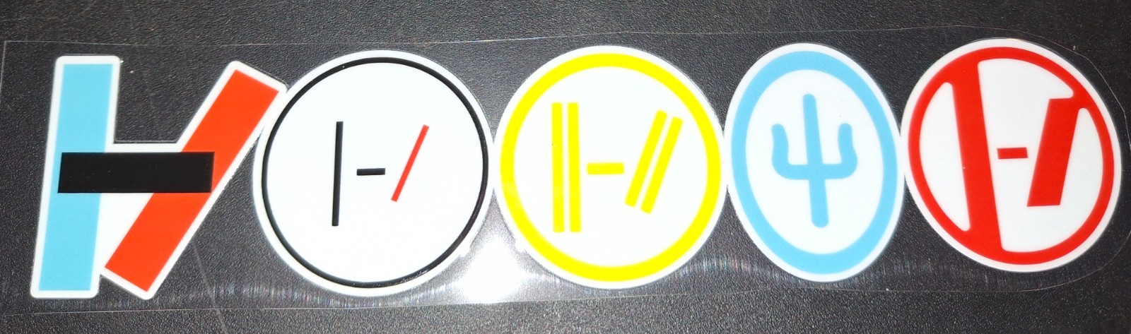 Twenty One Pilots 1 Piece ALL ERAS LOGOS UV DTF Sticker Decal | For Vehicles+