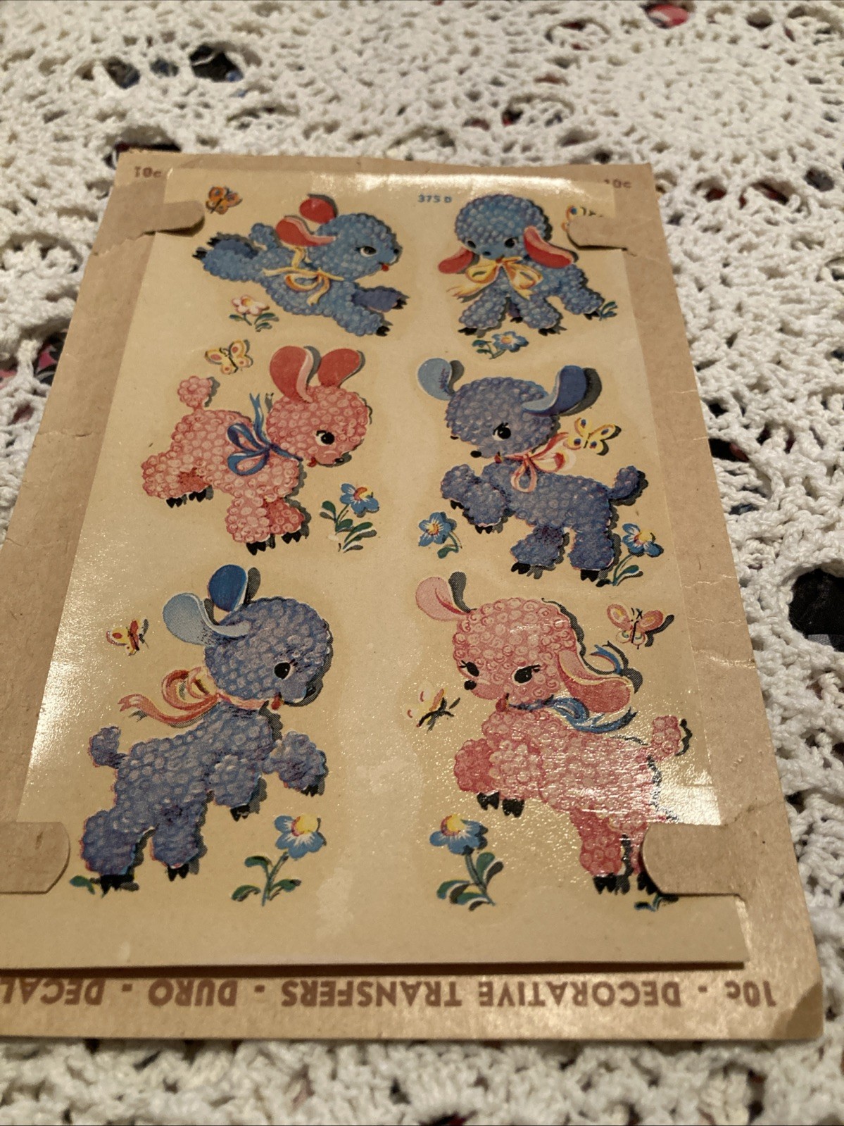 Vintage Lambs Sheep Duro Decals Transfer