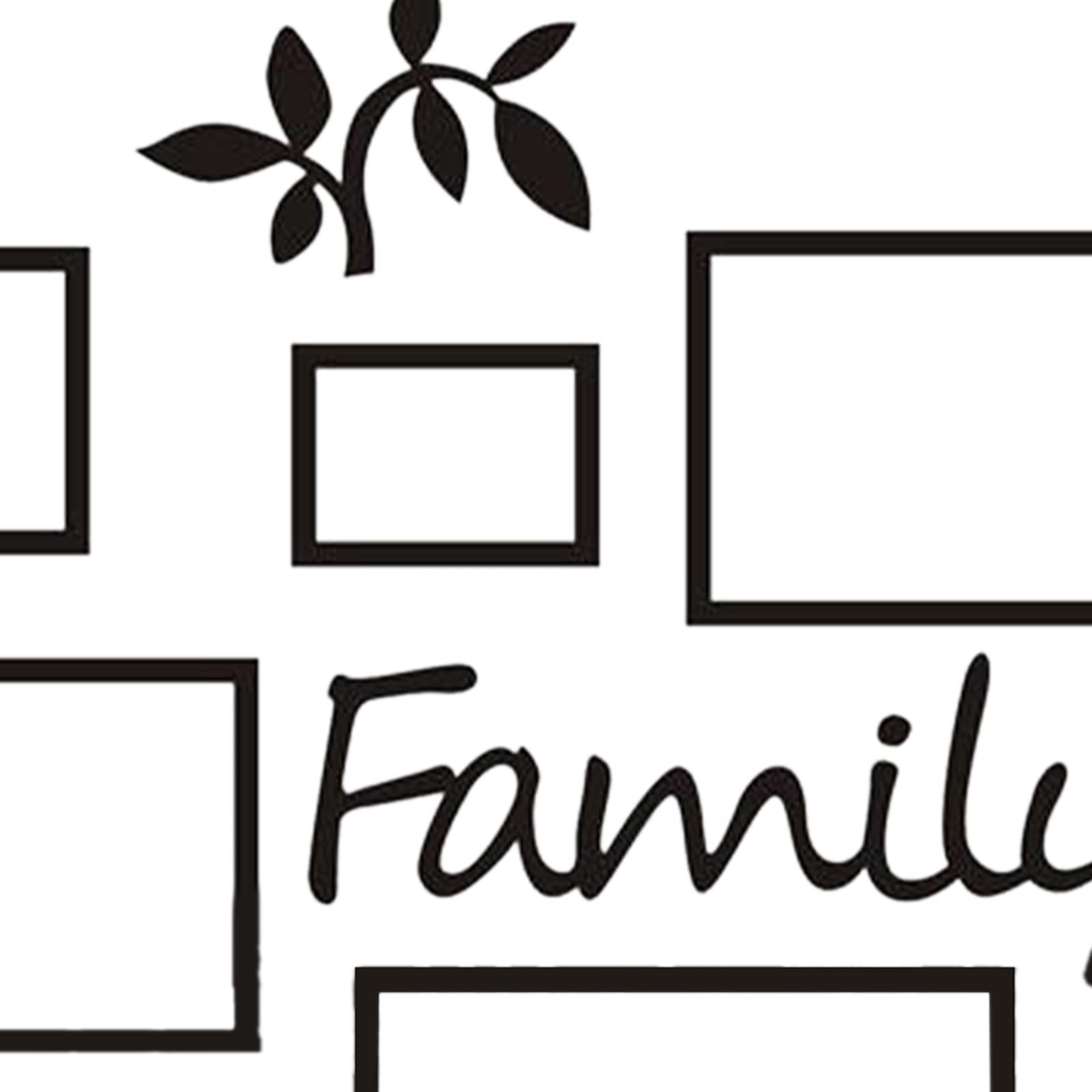Photo Frame Wall Sticker, Family Tree Wall Decor Picture Frames Walls Sticker…