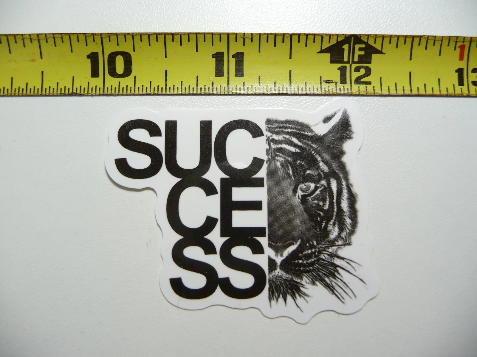 SUCCESS TIGER SMALL STICKER DECAL FITNESS EXERCISE WEIGHTLIFTING FUNNY