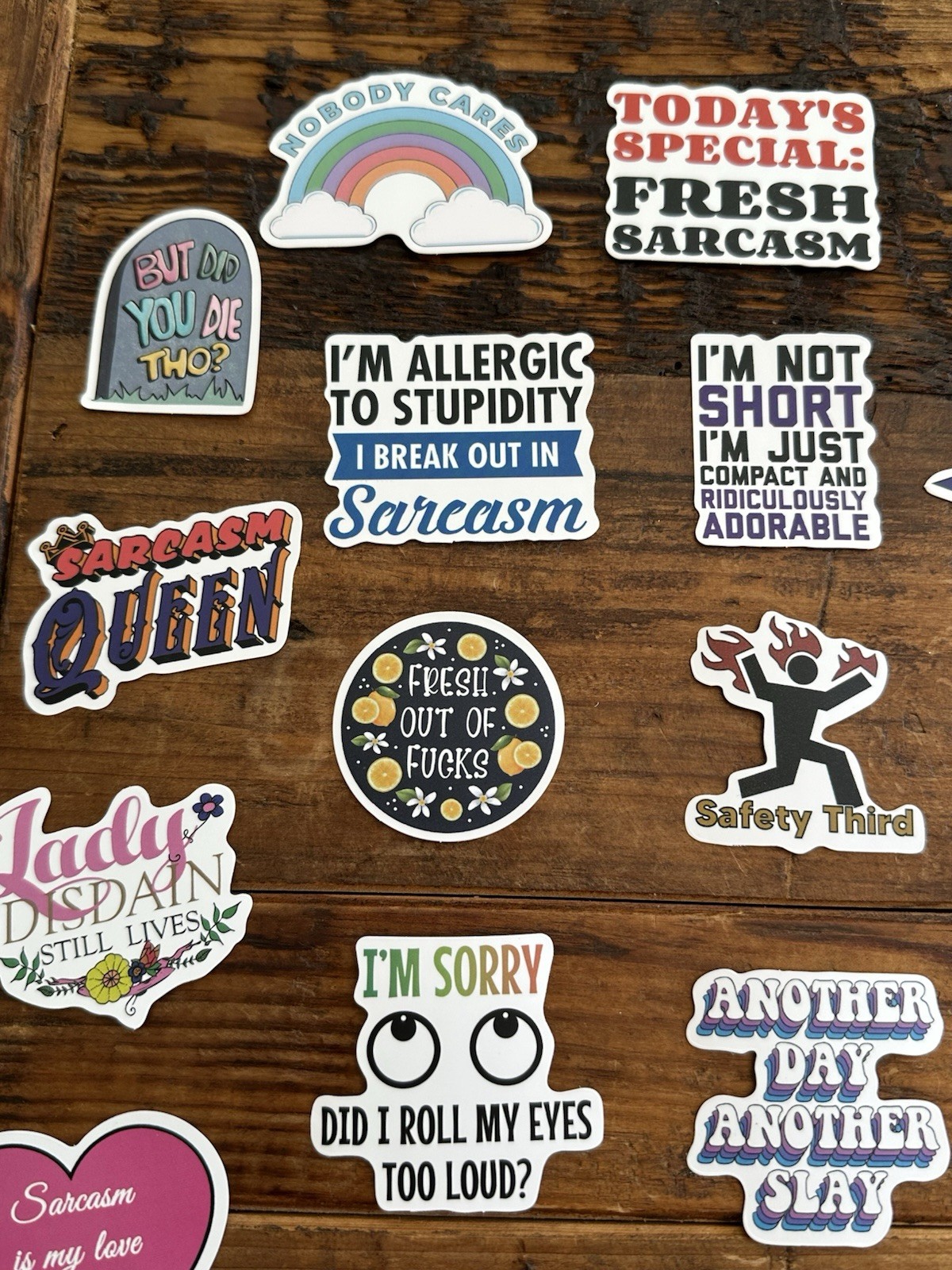 Stickers Pack of 49 Funny Sarcasm Stickers Durable Unique Laptop Bottle Thermos