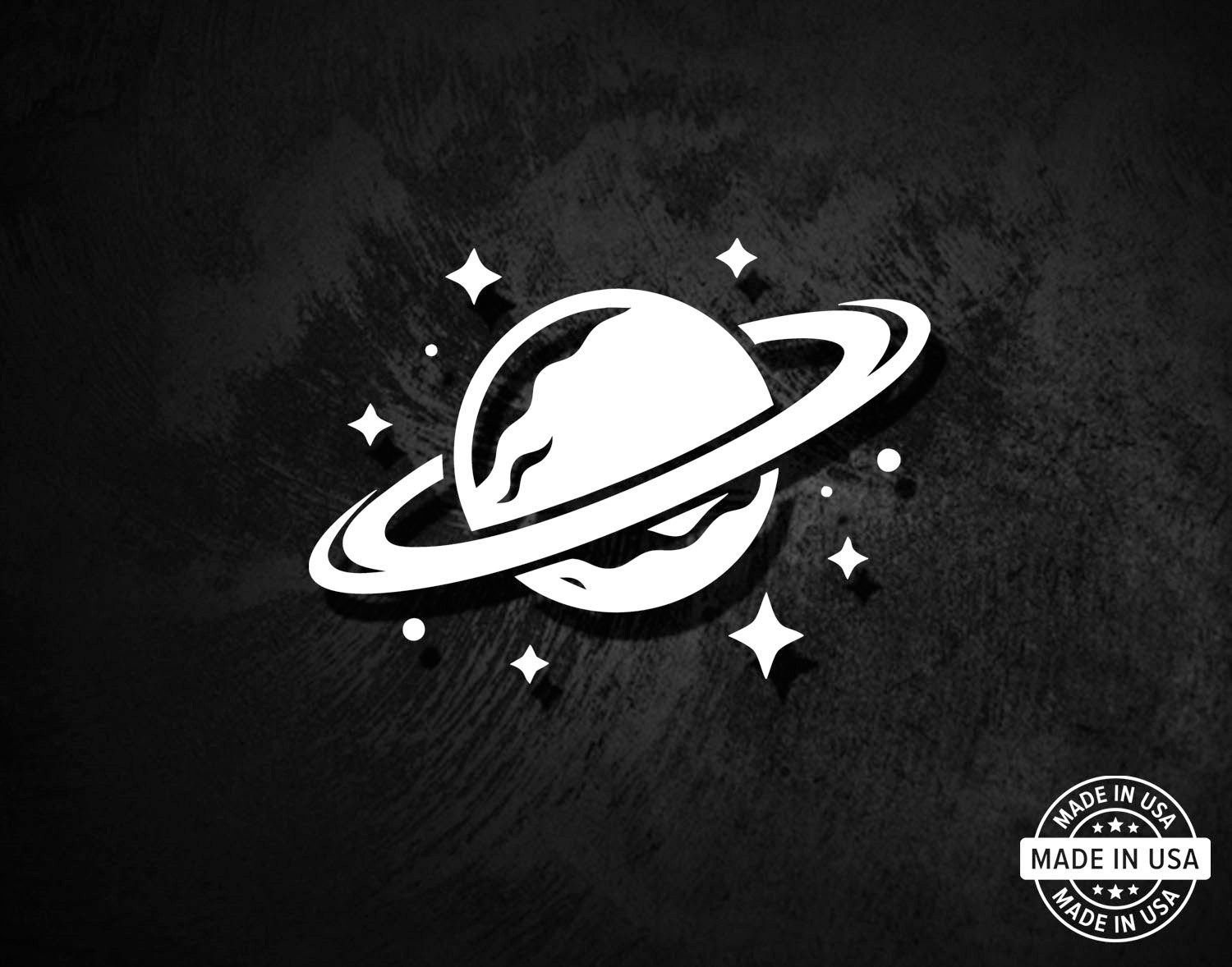 Outer Space / Planet Stars Decal, Vinyl Die Cut Window Sticker, 100% Made In USA