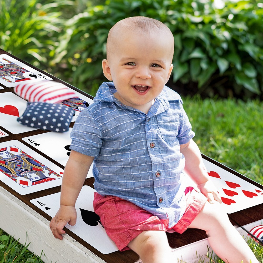 Casino Playing Cards Cornhole Wraps Stickers Cornhole Skins Cornhole Wraps