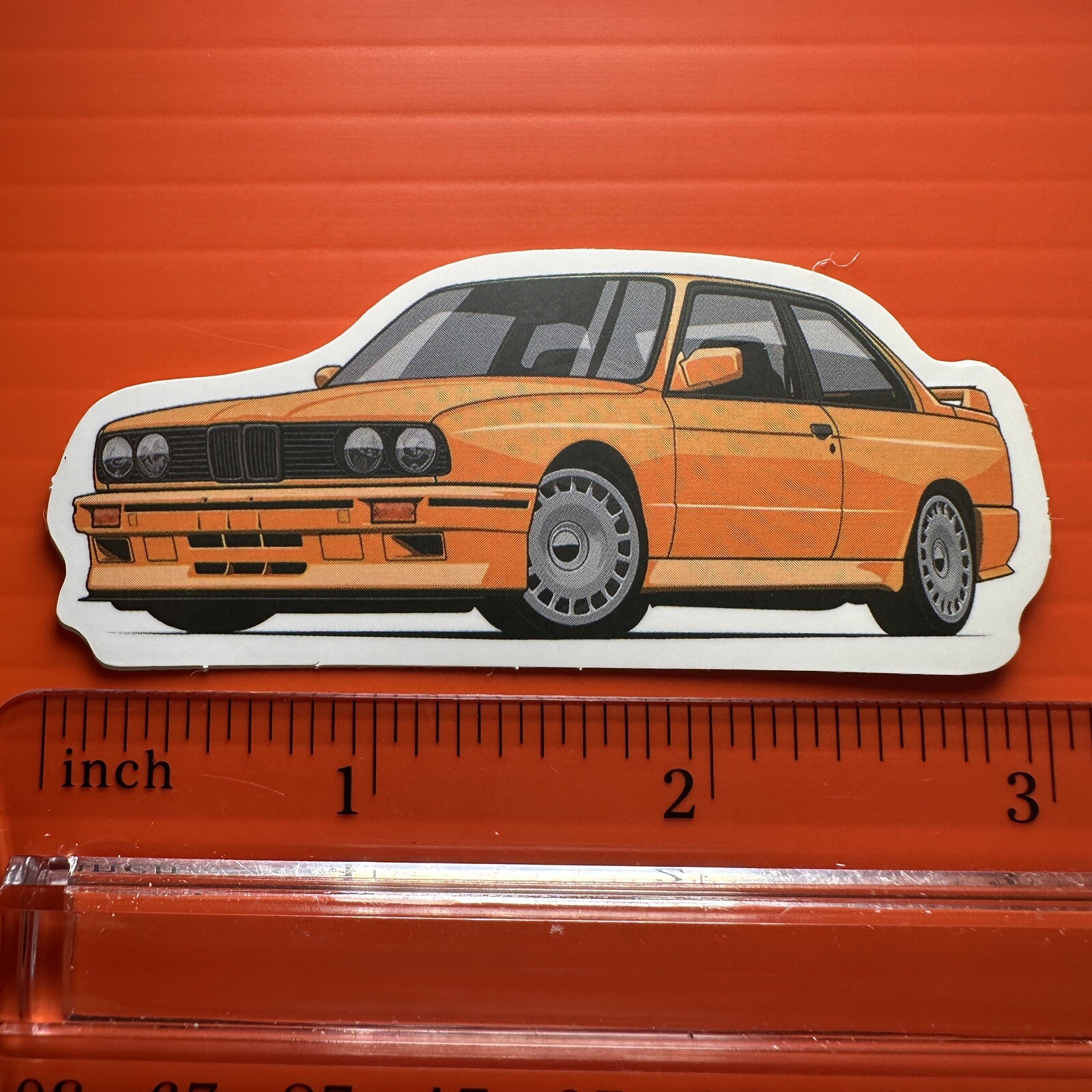 BMW E30 Sticker Decal Racing Car Skateboard Laptop Flask JDM