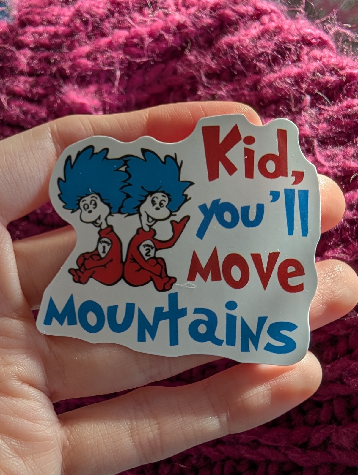 Dr. Seuss Sticker, Thing 1, Thing 2