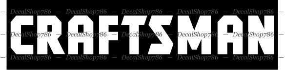 CRAFTSMAN Tools – Cars/SUV/Truck/Toolbox Vinyl Die-Cut Peel N' Stick Decals