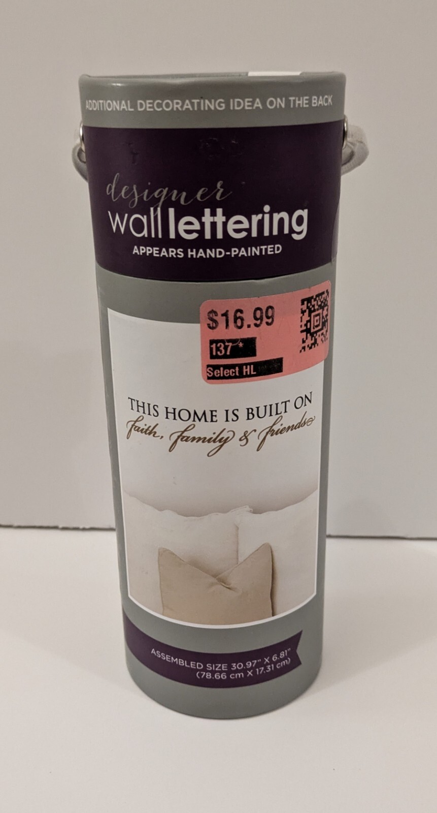 Removable Designer Wall Lettering This Home Is Built On Faith, Family & Friends