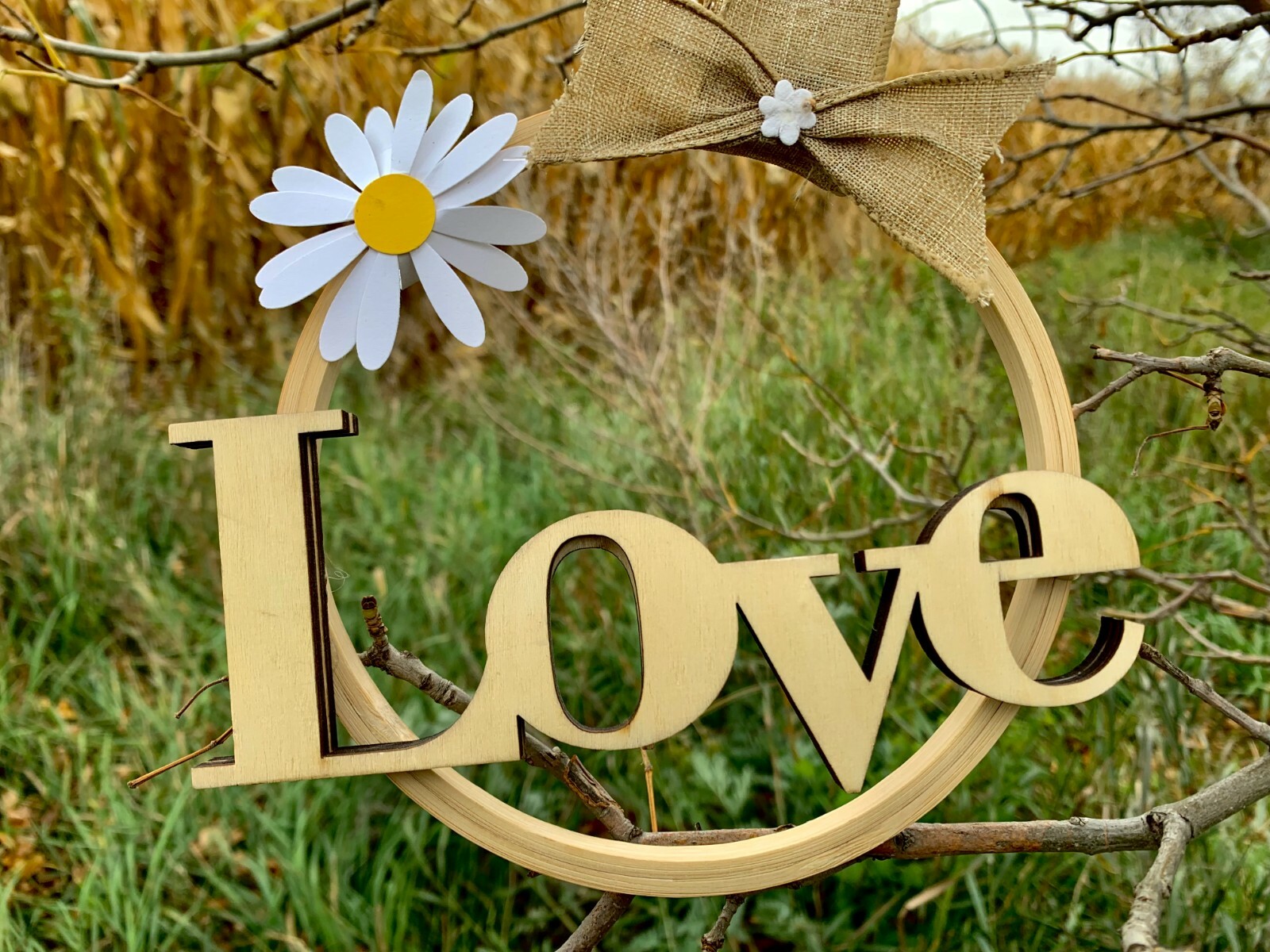 Interchangeable "LOVE" Sign for Front Door Decor Hanging Decoration LOVE 
